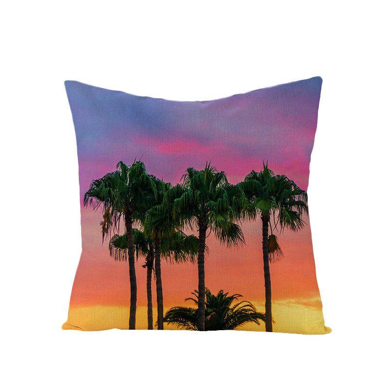 Дом Тропическое Растение Зеленые Листья Полиэстер Наволочка Дом Скандинавский Стиль Подушка Подушка для Талии Наволочка