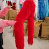 DIY 1 3 6 10 20Ply Natural Ostrich Feathers Boa 2 Meter Fluffy Ostrich feather Shawl for Wedding Party Dress Sewing Decoration Scarf