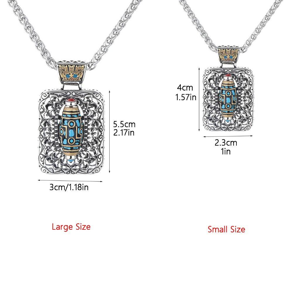 Vintage Men's Bohemian Necklaces Jewelry Pendant for Men Turquoises Pendant Necklaces  Women