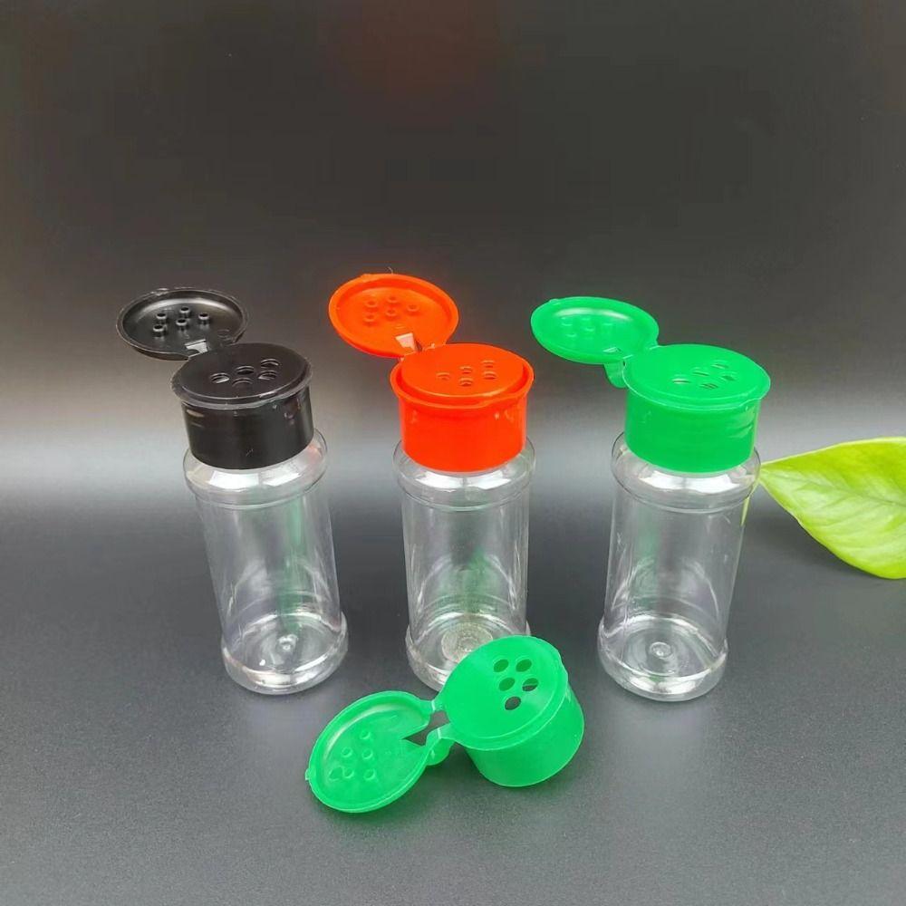 10Pcs 100ml Universal Portable Condiment Bottle Camping Plastic Seasoning Jar Spice BBQ Pepper Shakers Kitchen