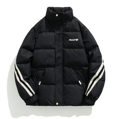 Зимняя свободная куртка-пуховик из белой утиной шерсти с воротником-стойкой, легкая и теплая повседневная мужская куртка