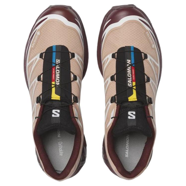 SALOMON Кроссовки унисекс XT-6 GORE-TEX Mahogany Rose Розовые Коричнево-Портвейновые Черные L47863700