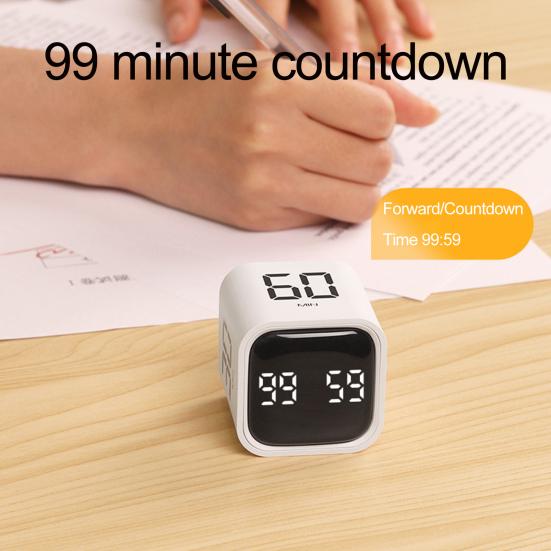 Производительность Таймер-куб Датчик силы тяжести Переворачивающийся светодиодный дисплей 4 предустановленных времени Двойные режимы Управление временем Обратный отсчет Приготовление пищи