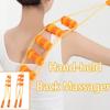 Hand-held Fitness Massage Roller Bead Multi-Function Pull-Back Roller Gifts Massage Wheel