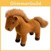 Plush Horse Toy Animal Figurine Soft Faux Fur Home Decor For Family Festivities