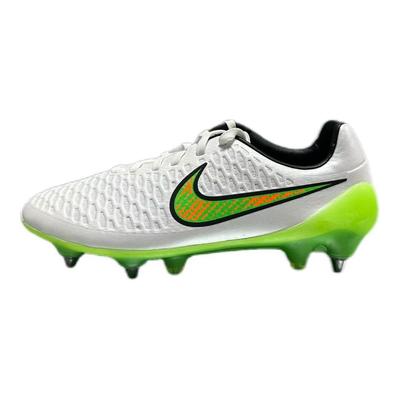 Футбольные бутсы Magista Opus SG для мягкого грунта, кожаные, устойчивые к истиранию, мужские, цвет слоновой кости, белый 649233-130