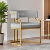 Luxe Dining, Makeup, and Nail Salon Chair – Elegant Reception and Dressing Table Seating