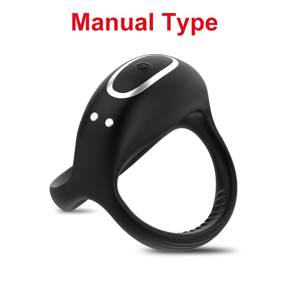 Вибрирующее кольцо на член для мужчин Силиконовые кольца на пенис Интенсивная вибрация Мужской вибратор Более длинная, твердая, сильная эрекция Игрушки для взрослых