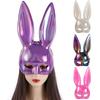 Rabbit Ears Mask Bunny Mask Half Face Mask Prom Party Supplies Women Half Mask Party Cosplay Props