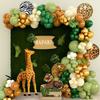 127-Piece Jungle Animal Balloon Arch Kit with Tiger and Leopard Prints