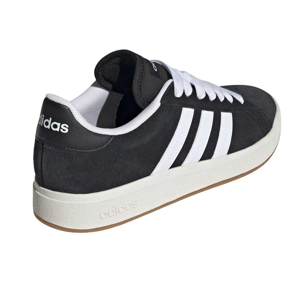 Adidas Mens Grand Court 3 Stripes Suede Flat Trainers
