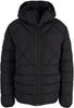 Демисезонная куртка Tom Tailor Regular Fit Pufferjacke mit Waffeloptik (1032484) black