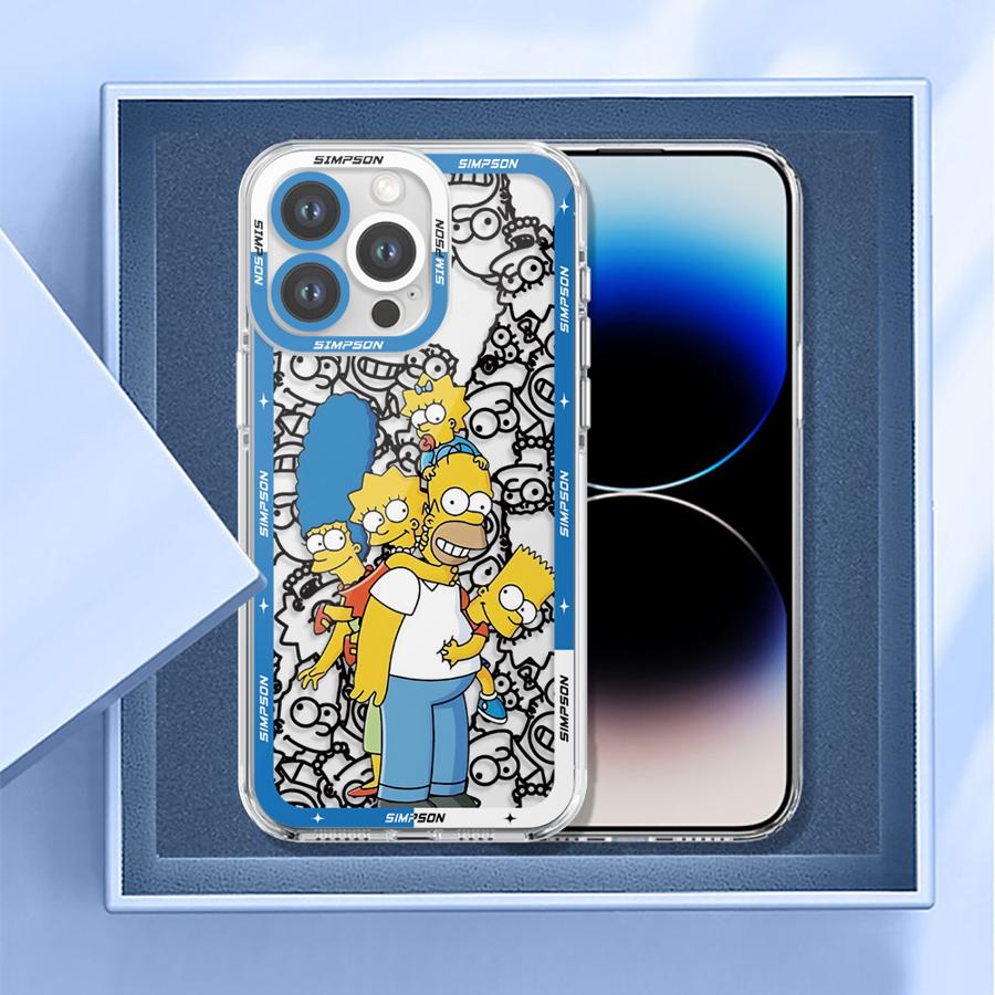 Крутой чехол The Simpson для iPhone 7 8 SE 13 12 11 17 Pro Max 16e XR XS 15 14 16 Plus 17 Air Прозрачный Мягкий