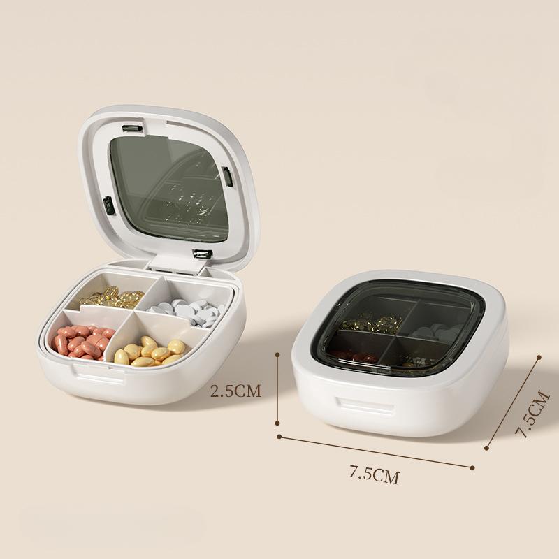 Ящики для хранения таблеток для путешествий на открытом воздухе 4/6/21 сетка, портативные герметичные контейнеры для лекарственных таблеток, небольшие пластиковые контейнеры для сортировки таблеток