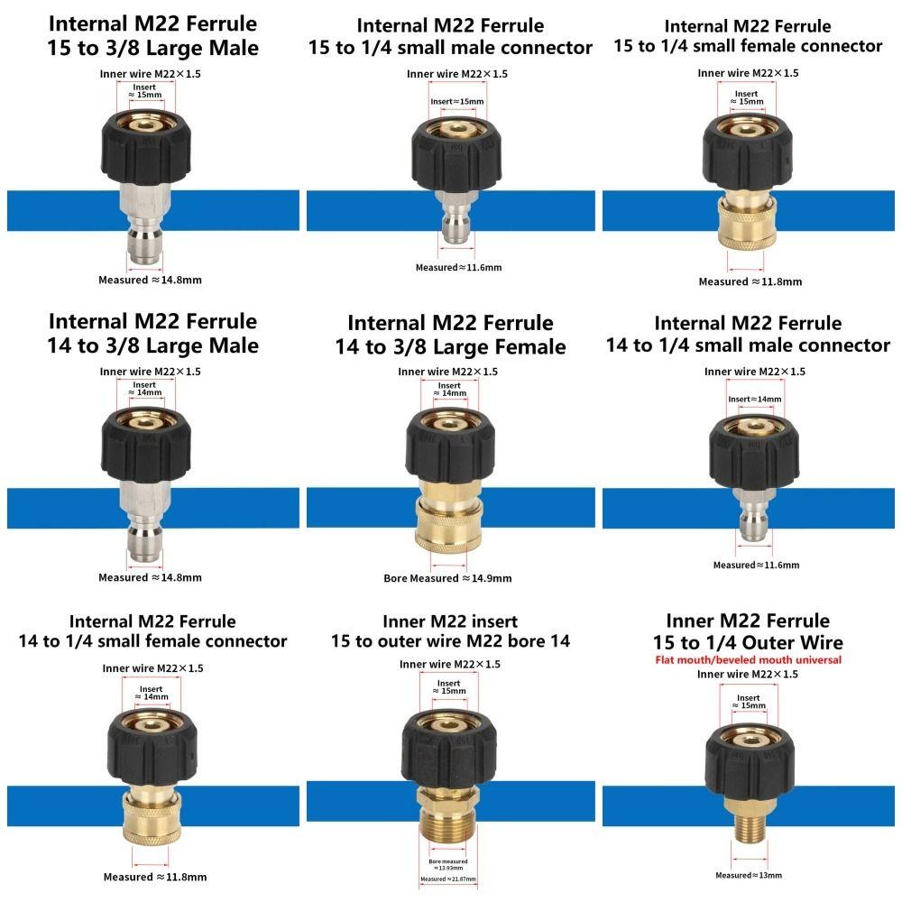 1Pcs Couplers Swivel Pressure Washer Adapter Wash Torch Hose Connector  Home Garden Accessory