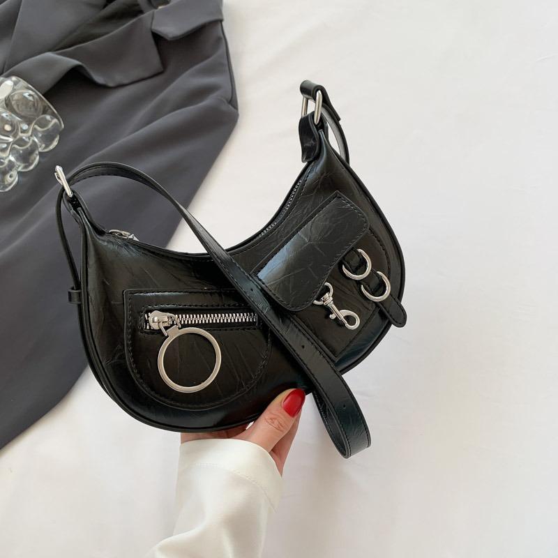 Летняя высококачественная фактурная сумка через плечо для женщин, многоцветная сумка Niche Bass, сумка на одно плечо в стиле панк-мотоцикл