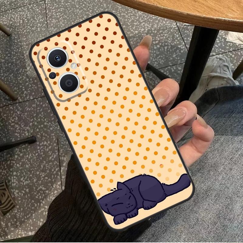 Милый чехол Kawaii Blueberry Cat для OPPO Reno 10 Pro 4 5 6 7 8 Lite 8T 4Z 5Z OPPO Find X5 Lite X2 X3 Neo X6 Pro Cover