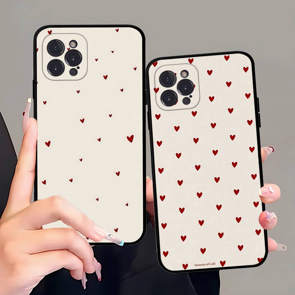 Милый Чехол-Сердечко для IPhone 17 Pro Max Air Задняя Крышка 16 15 14 13 12 11 Pro Max Чехол