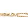 [K7351] - Gold Plated Bracelet 'Love' White