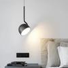 Simple Black White New LED Modern Pendant Lights Living Study Dining Room Bedroom Bedside Bar Loft Lamps Indoor Lighting