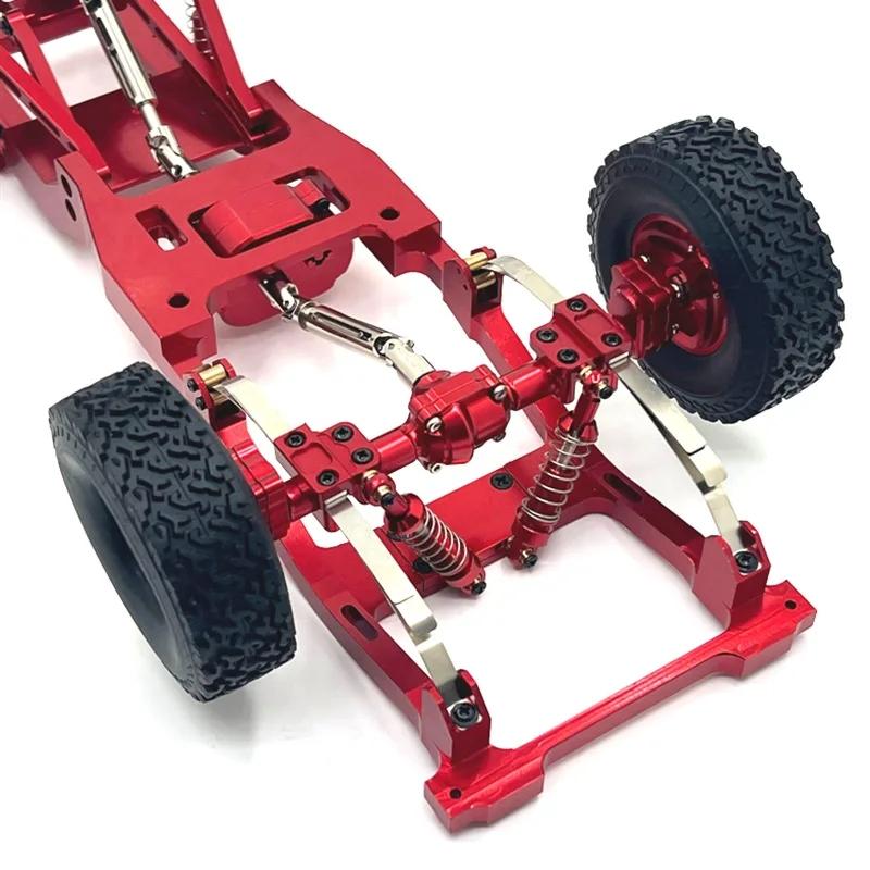 For MN1/12 MN82 LC79 1/12 RC car upgrade, rear axle fixing parts, rear shock absorber spring steel plate metal parts accessories
