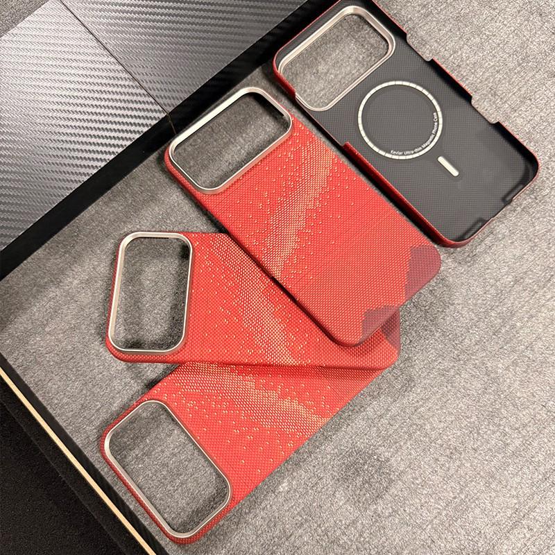 Kevlar Phone Case IPhone 17 Pro Max Aramid Fiber Protective Cover