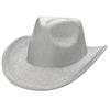 Белая Клыка CZA687 Шляпа западного ковбоя для мужчин и женщин (Серебряный)