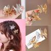 Luxury Butterfly Hair Clip Girl Side Top Clip Nostalgic Three-dimensional Metal Temperament Fairy Lovely Styling Tools Headwear