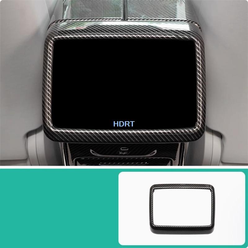 For Nio Onvo L60 2024 + Car Styling Carbon Fiber Interior Window Control Panel Steering Wheel Air Vent Outlet Armrest Box Cover