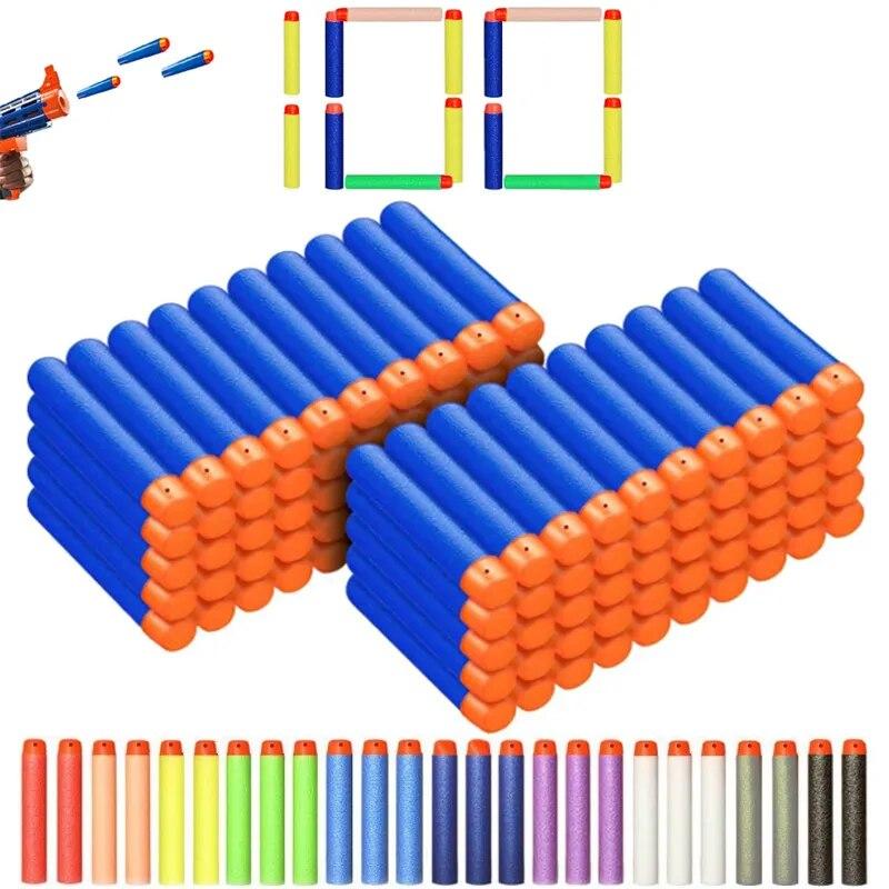 50-100pcs For Bullets EVA Soft Hollow Hole Head 7.2cm Refill Bullet Darts for Toy Gun Accessories for Blasters