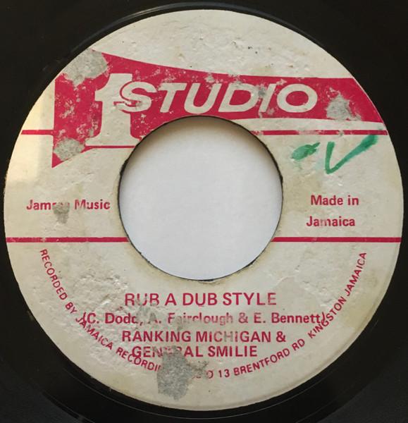 7-дюймовая пластинка MICHIGAN SMILEY SOUND DIMENSION Стиль Rub A Dub Версия Dub Style НЕТ Studio One 1979 Ямайка Регги Ска Даб Б/У