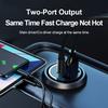 200W Mini Car Dual Port USB Charger Lighter Fast Charging Lighter Socket 100w PD Usb Type C Dual Ports Invisible Metal Charger