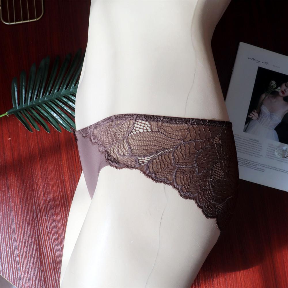 Стильное простое женское сексуальное кружевное нижнее белье без следов, женские трусики, высокоэластичные дышащие женские трусы с низкой талией