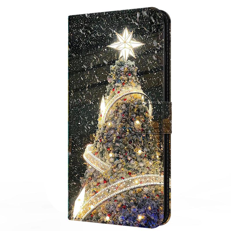 Wallet For Oneplus Ace 6 Flip Stand Book Phone Cover Magnetic Leather Case Cartoon Anime Merry Christmas Capa Oneplus Ace6 5G