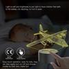 Creative 3D Light Aircraft Model Illusion 3D Lamp LED 7 Color Changing USB Touch Sensor Desk Lamp Night Light