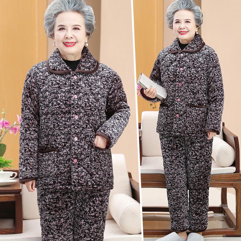 Зимний женский хлопковый комплект термобелья для дома, коралловый флис, утолщенный