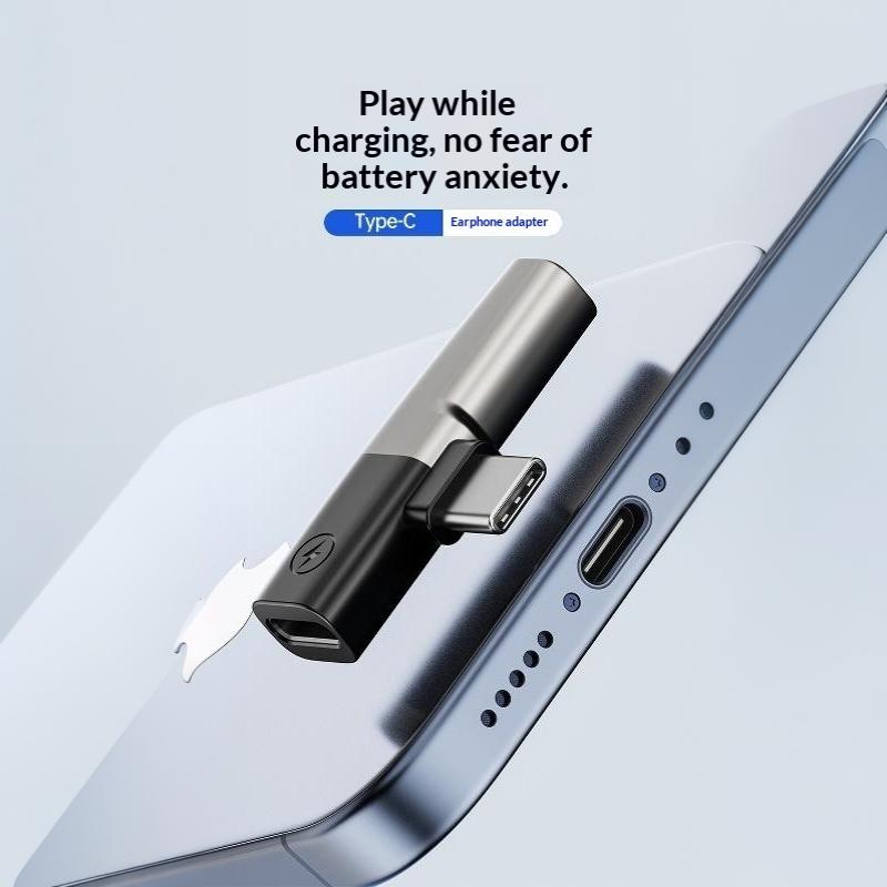 2-в-1 USB C на 3,5 мм Аудиоадаптер Портативный Легкий Аудиоконвертер для Автомобиля Дома Офиса Повседневного Использования