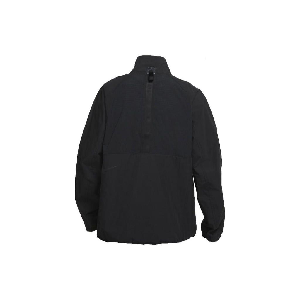 Nike Технический пакет Однотонный с логотипом Куртка с высоким воротником Мужская куртка Черный DC6988-010