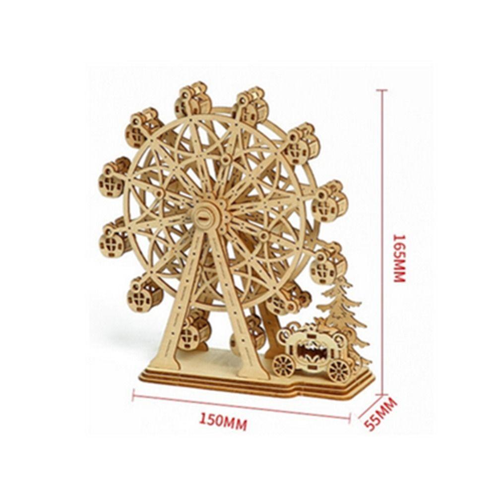 Assembly Toy 3D Rotatable Ferris Wheel Assembly Toy DIY 3D Rotatable Ferris Wheel Toy Kids Toys