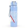 1PC Simple Red Ski Pole Line Art 750ml Color Plastic Sports Water Bottle Leakproof Flip Straw Lid Suitable for Sports Office Home Use