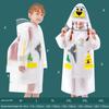 Children's Raincoat for Boys and Girls, Kindergarten and Elementary School Students, Special for School Use, Girls' Raincoat with Backpack Space