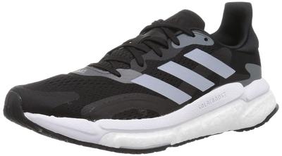 Кроссовки Solar Boost 3 KZU25 21 Модель Core Six см [Adidas] Осень/Зима Женские Черный/Hello Серебристый/Серый (FW9139) 24,0