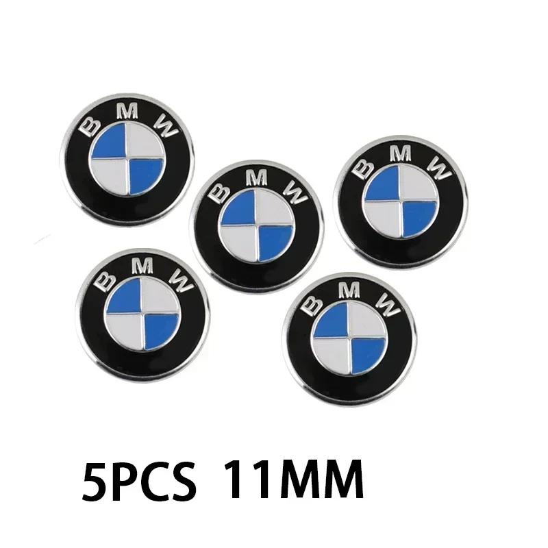 11mm Car Remote Key Fob Emblem Badge Radio button Sticker For BMW F10 E90 F20 E46 E60 E70 E39 E36 E87 X7 E92 E91 E28 X3 G11 X5 6 GR5