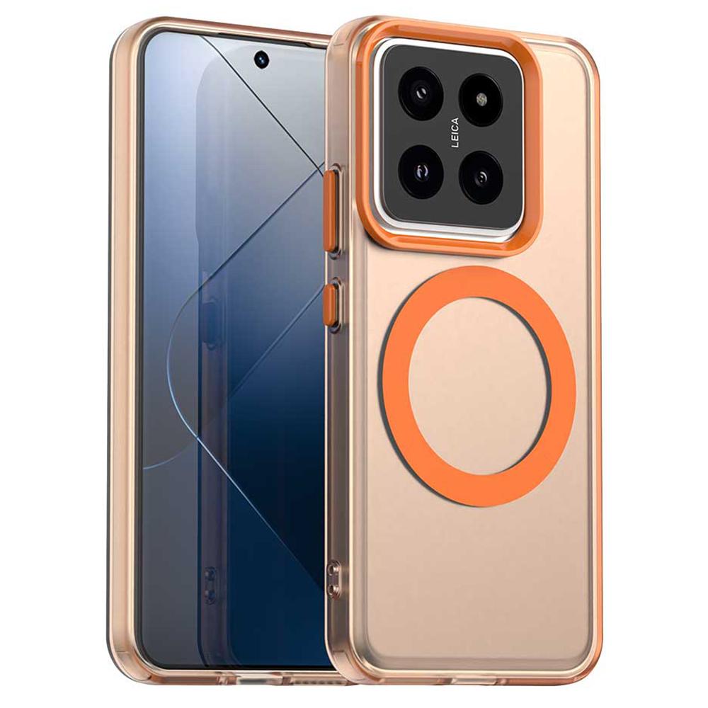 For Xiaomi 14 Pro Case Compatible with MagSafe PC+TPU+PET Anti-Drop Phone Cover