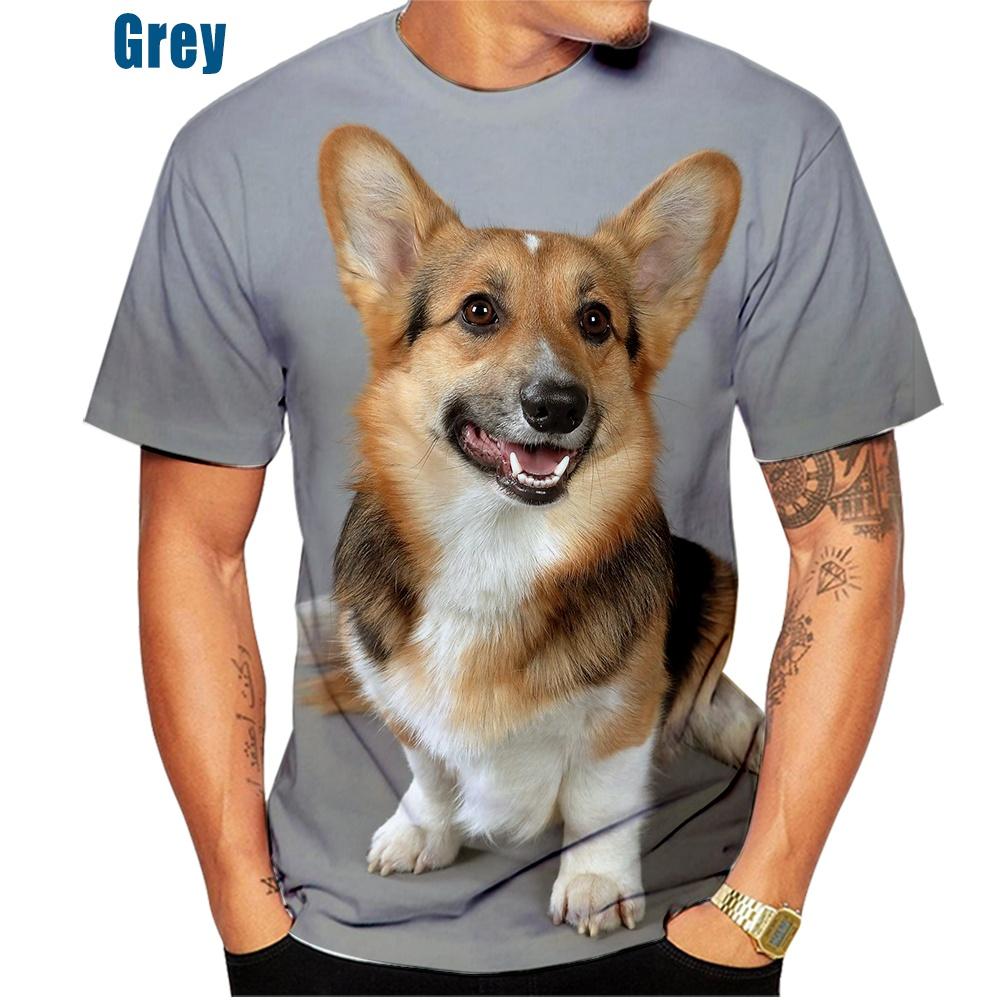Милая футболка с принтом в виде вельш-корги 3D Pembroke Puppy Baby Puppy, повседневная модная футболка для мужчин и женщин, детей