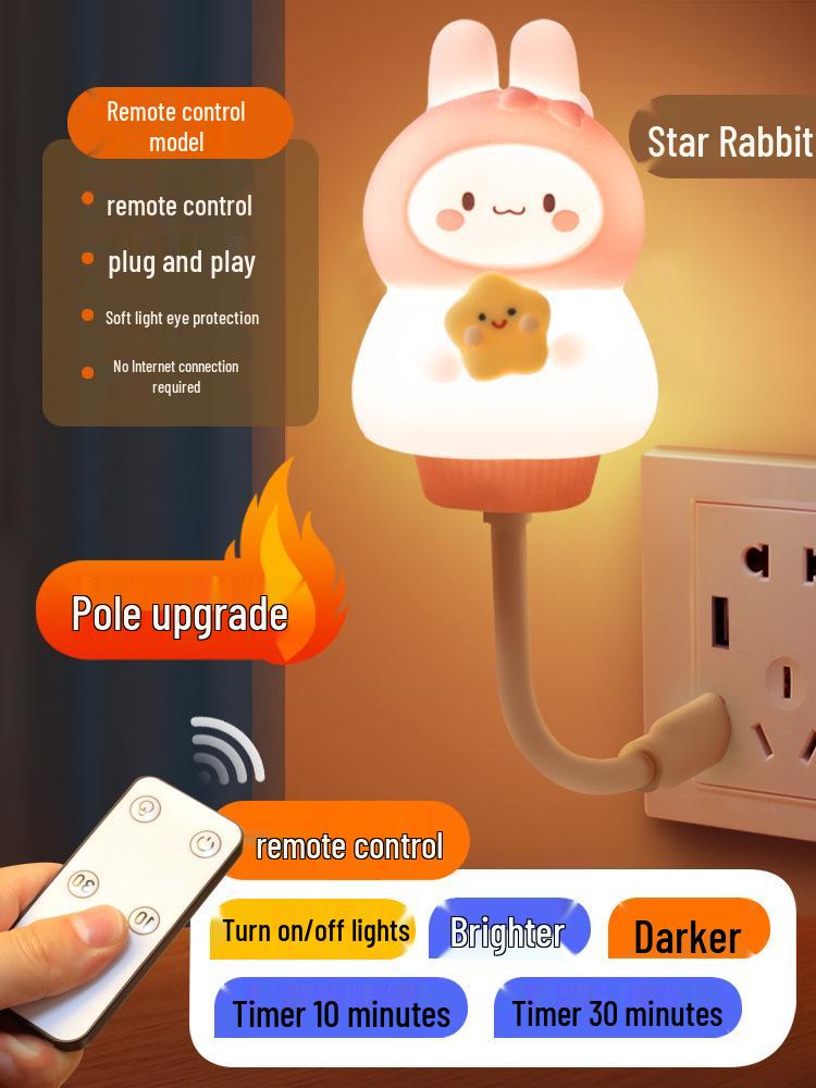 Voice-Activated Smart Night Light for Bedroom, Bedside, and Kids' Room