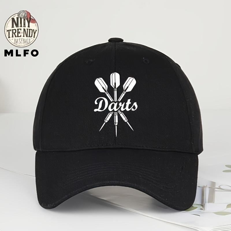 Fashionable Adjustable Darts Pattern Printed Baseball Cap Soft Comfortable Breathable Bent Brim Hat Street Casual Sports Style U