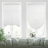 Self-adhesive Pleated Curtain Half Blackout Windows Blinds Privacy Light Control Curtain for Balcony Bedroom Living Room RV