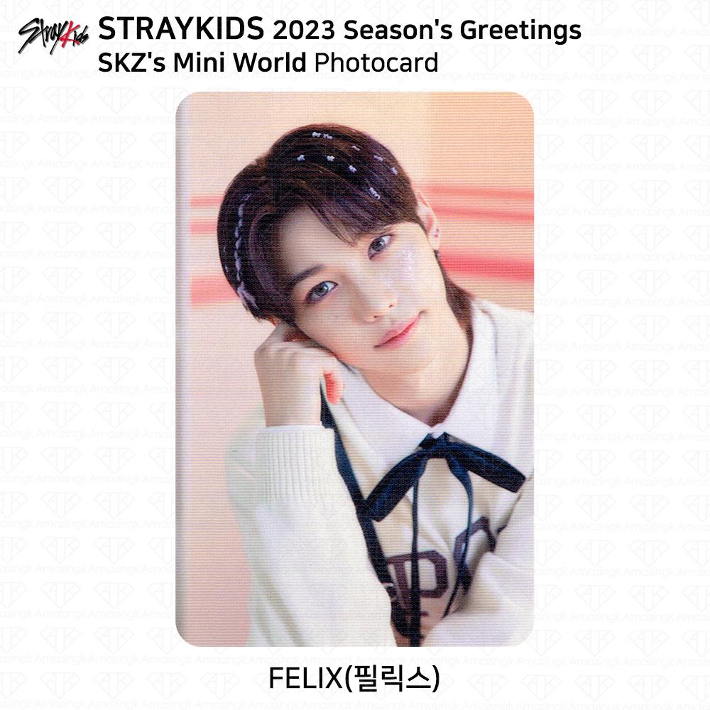 Stray Kids 2023 Новогодние поздравления Селфи Фотокарточка 4cut Photo JYP Shop Benefit