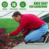 Садовый наколенник-сиденье Алюминиевая фермерская подкладка для коленей Носимая пенная подкладка для коленей Коврик Подушка Эргономичная защита коленей Садовый табурет Инструмент